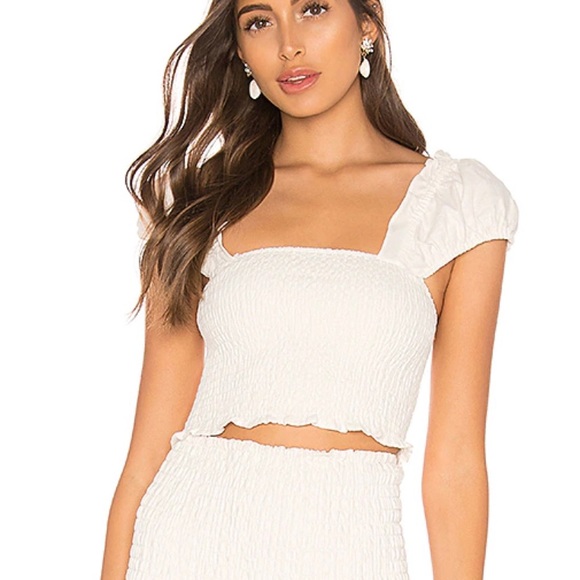 Revolve ginger top in white - Picture 1 of 2